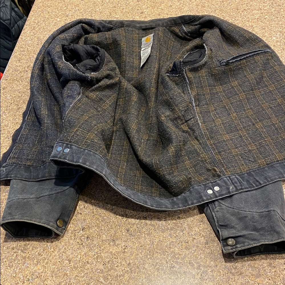 Carhartt Detroit Jacket J97 PTL Medium Petrol Work Wear Utility - Picture 16 of 17